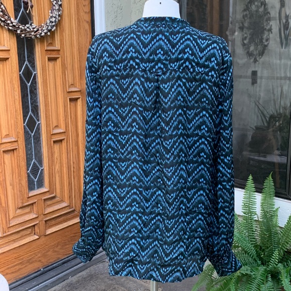 A.L.C Women’s Silk Button Down Shirt Long Sleeve 8 - Picture 7 of 11